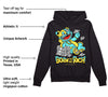 Aqua 5s DopeSkill Hoodie Sweatshirt Born To Be Rich Graphic