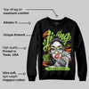 Neon Green Collection DopeSkill Sweatshirt Living My Best Life Graphic