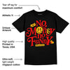 Red Collection DopeSkill T-Shirt No Money No Funny Graphic