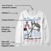 Denim Pink Glow 3s DopeSkill Sweatshirt Broken Bones Graphic