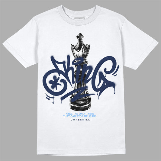 Jordan 5 Midnight Navy DopeSkill T-Shirt King Chess Graphic Streetwear