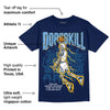 First In Flight 1s DopeSkill Navy T-shirt Thunder Dunk Graphic