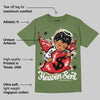 Medium Olive 1s DopeSkill Olive T-shirt Heaven Sent Graphic