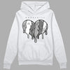 Jordan 12 Retro Stealth DopeSkill Hoodie Sweatshirt Slime Drip Heart Graphic Streetwear - White 