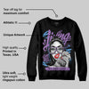 PURPLE Collection DopeSkill Sweatshirt Living My Best Life Graphic