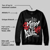 Steel 10s DopeSkill Sweatshirt No Money No Love Typo Graphic