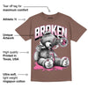 Dunk Smokey Mauve Playful Pink White Brown DopeSkill Brown Savana T-shirt Sick Bear Graphic