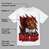 Fire Red 3s DopeSkill T-Shirt Black King Graphic