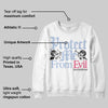 Cobalt Bliss 3s DopeSkill Sweatshirt Protect Me From Evil Graphic