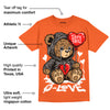 Georgia Peach 3s DopeSkill Orange T-shirt Broken Bear Graphic