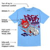 Powder Blue 9s DopeSkill Sky Blue T-shirt Break Through Graphic