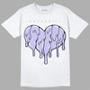 AJ 11 Low Pure Violet DopeSkill T-Shirt Slime Drip Heart Graphic