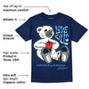 Midnight Navy 3s DopeSkill Navy T-shirt Love Kills Graphic