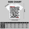White Cement 4s Oversize Print 'Distorted Realms' DopeSkill Graphic T-shirt