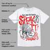 Red Cement 4S DopeSkill T-Shirt Speak It Graphic