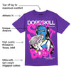 Dunk Purple Championship Court White DopeSkill Purple T-shirt Stay It Busy Graphic