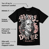 Leather Curb Glitter Pale Pink DopeSkill T-Shirt Money Don't Lie Graphic