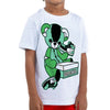 Green Glow 1s DopeSkill Toddler Kids T-shirt Sneakerhead BEAR Graphic