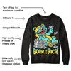 Aqua 5s DopeSkill Sweatshirt Born To Be Rich Graphic