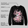 Stars Court White/Pink DopeSkill Sweatshirt Smile Through The Pain Graphic