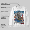 French Blue 12s DopeSkill Sweatshirt Get Rich Graphic