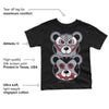 Bred Reimagined 4s DopeSkill Toddler Kids T-shirt Leather Bear Graphic