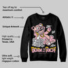 Stars Court White/Pink DopeSkill Sweatshirt Born To Be Rich Graphic