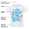 Military Blue 4s DopeSkill T-Shirt No Money No Love Typo Graphic