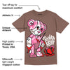 Dunk Smokey Mauve Playful Pink White Brown DopeSkill Brown Savana T-shirt Broken Heart Graphic