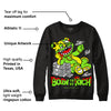 Neon Green Collection DopeSkill Sweatshirt Born To Be Rich Graphic