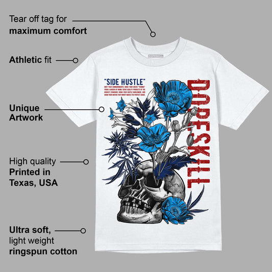 French Blue 13s DopeSkill T-Shirt Side Hustle Graphic