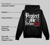 Bred Velvet 11s DopeSkill Hoodie Sweatshirt Protect Me From Evil Graphic