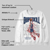 Summit White Navy 4s DopeSkill Sweatshirt Thunder Dunk Graphic