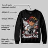 Black Cement 3s DopeSkill Sweatshirt Heaven Sent Graphic