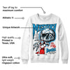 Military Blue 4s DopeSkill Sweatshirt Mystery Ghostly Grasp Graphic