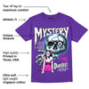 Dunk Purple Championship Court White DopeSkill Purple T-shirt Mystery Ghostly Grasp Graphic