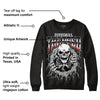 Black and White 14s DopeSkill Sweatshirt Trapped Halloween Graphic