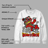 Fire Red 3s DopeSkill Sweatshirt Born To Be Rich Graphic