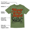 Olive Collection DopeSkill Olive T-shirt Money Is Our Motive Typo Graphic