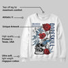 Summit White Navy 4s DopeSkill Sweatshirt Side Hustle Graphic