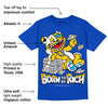 Laney 14s DopeSkill Varsity Royal T-shirt Born To Be Rich Graphic