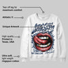 Summit White Navy 4s DopeSkill Sweatshirt Lick My Kicks Graphic