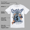 Diffused Blue Sail Grey White 1s DopeSkill T-Shirt Money Bag Coming Up Graphic