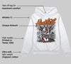 Orange Black White DopeSkill Hoodie Sweatshirt Heartless Graphic