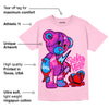 Pink Collection DopeSkill Pink T-shirt Broken Heart Graphic