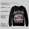 Stars Court White/Pink DopeSkill Sweatshirt Hot Mouth Graphic