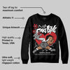 Black Cement 3s DopeSkill Sweatshirt No Fake Love Graphic