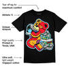 GS 'Six Championships' 1s DopeSkill T-Shirt Bear Steals Sneaker Graphic