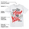 Red Cement 4S DopeSkill T-Shirt No Money No Love Typo Graphic