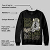 Medium Olive 3s DopeSkill Sweatshirt Real Ones Move In Silence Graphic